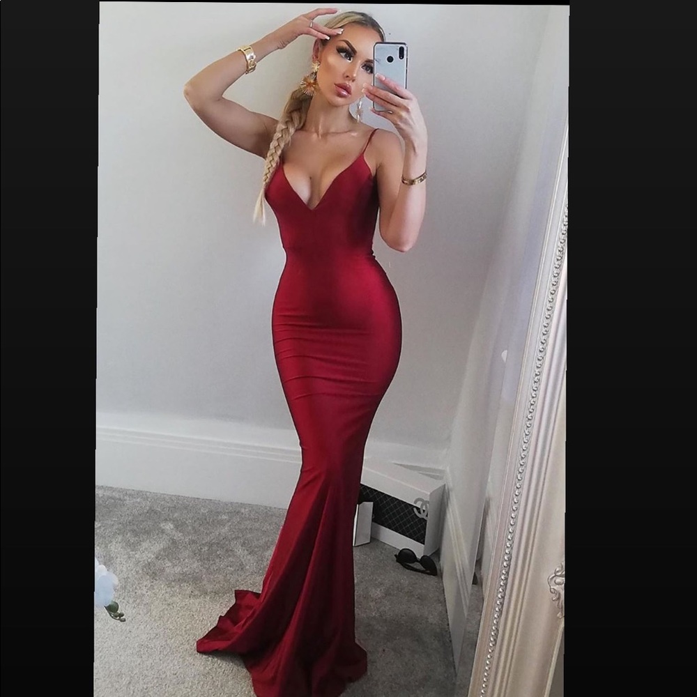 Mermaid Backless Formal Dress